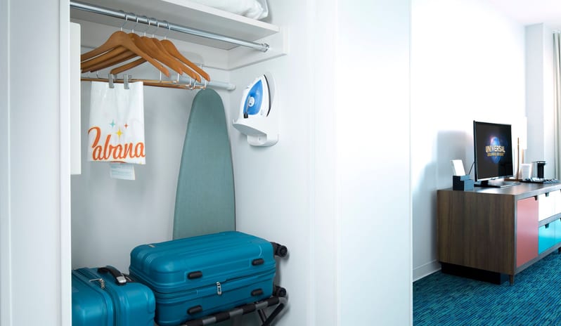 Universal’s Cabana Bay Beach Resort - Standard Room Closet